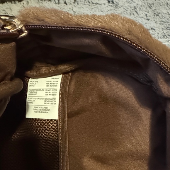 Nike Brown Faux-Fur Mini Backpack - Picture 8 of 13